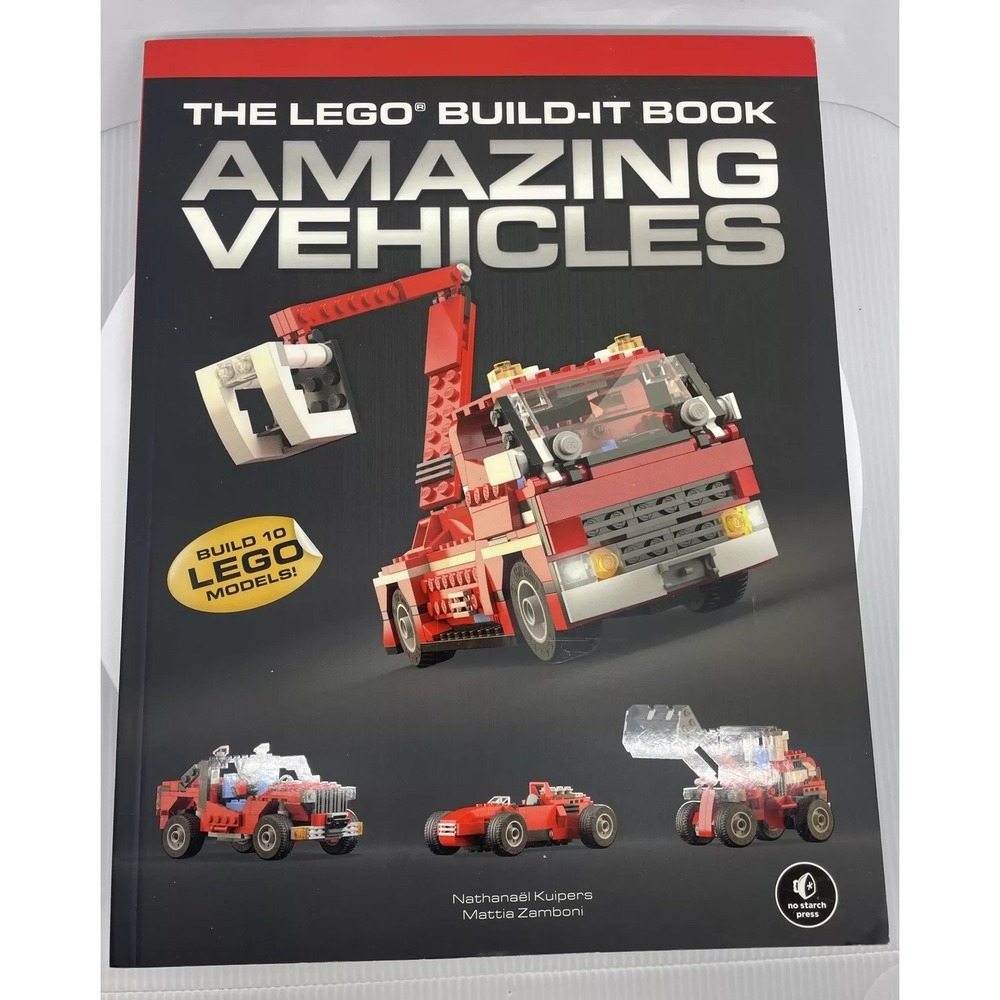 The LEGO Build-It Book Vol. 1 10 Amazing Vehicles Zamboni Rescue Truck Go-kart